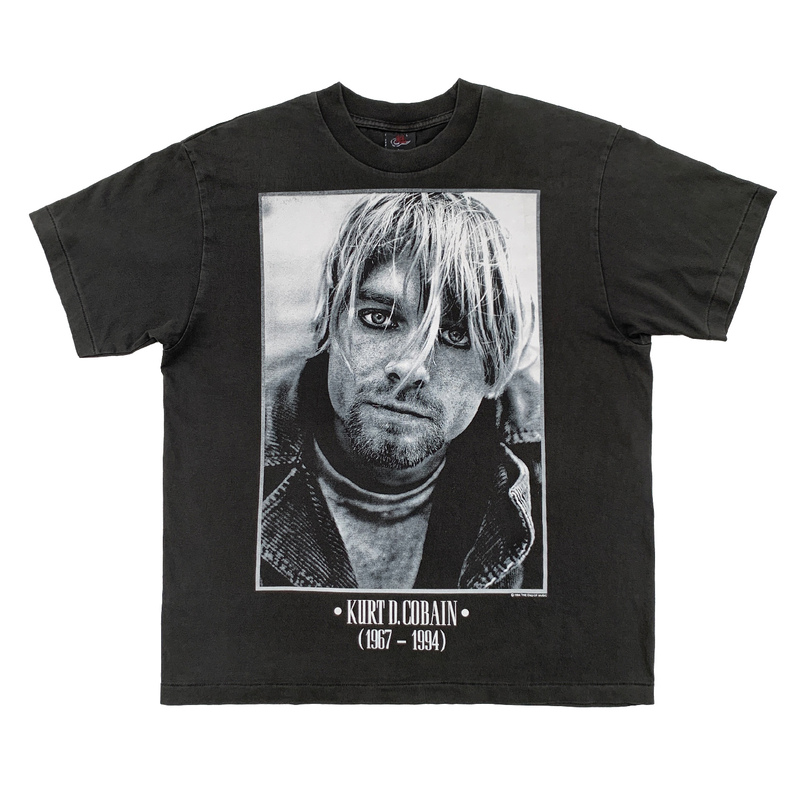 【Bu Yun Kui】Black Cobain Nirvana Kurt Handmade Thermosetting Ink Original Screen Printing Tee 【Bu Yun Kui】Black Cobain Nirvana Kurt Handmade Thermosetting Ink Original Screen Printing Tee