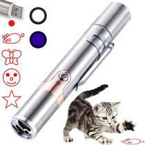 Button Blue Light portable cat Tease stick cat toy handheld1