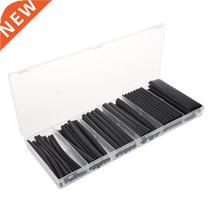 53Pcs Heat Shrink Black Adhesive Glue Lined Tubing Tube Wire