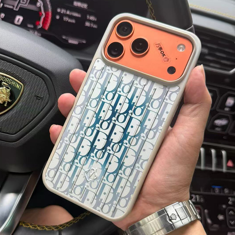 High-End Aluminum-Magnesium Alloy Suitcase Pattern D-Brand Co-Branded Phone Case Suitable for iPhone 17 Pro Max New Apple 17 Pro Anti-Drop Protective Cover Luxury Unisex High-Quality 17