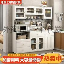 Nordic light luxury slate sideboard floor-to-ceiling integrated wall-mounted large-capacity home multi-layer living room kitchen storage cabinet