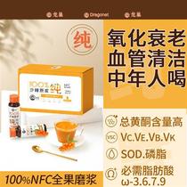 Longchao sea buckthorn puree 100%nfc fresh fruit freshly squeezed rich in flavonoids VC sea buckthorn oil Inner Mongolia small fruit whole fruit pulp
