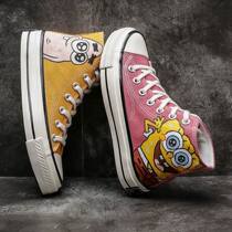 Purely hand-painted canvas shoes classic personalized womens shoes custom style