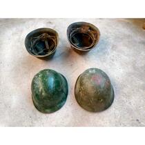 Red Anti-Japanese War old objects nostalgic collection old steel helmets helmet decoration props folk museum film and television