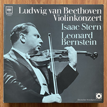 Stern Beethoven: Violin Concerto Conducted by Bernstein German Edition CBS Vinyl LP