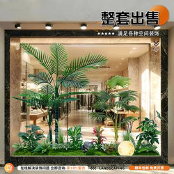 Artificial Green Plant Landscape Tropical Rainforest Landscaping Combination Front Desk Sales Office Layout Shopping Mall Window Decoration Fake Plants