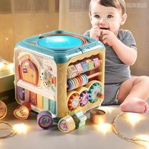 Hexahedron Puzzle Toy Baby 0 1 Year Old 2 Musical Hand Beat Drum Children Pat Early To Teach 6-12-Month 8 Baby