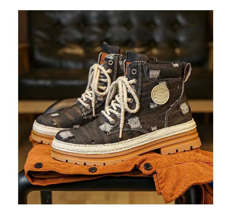 берцы cyytl 2023 mens boots casual shoes cowboy military platform OTHER