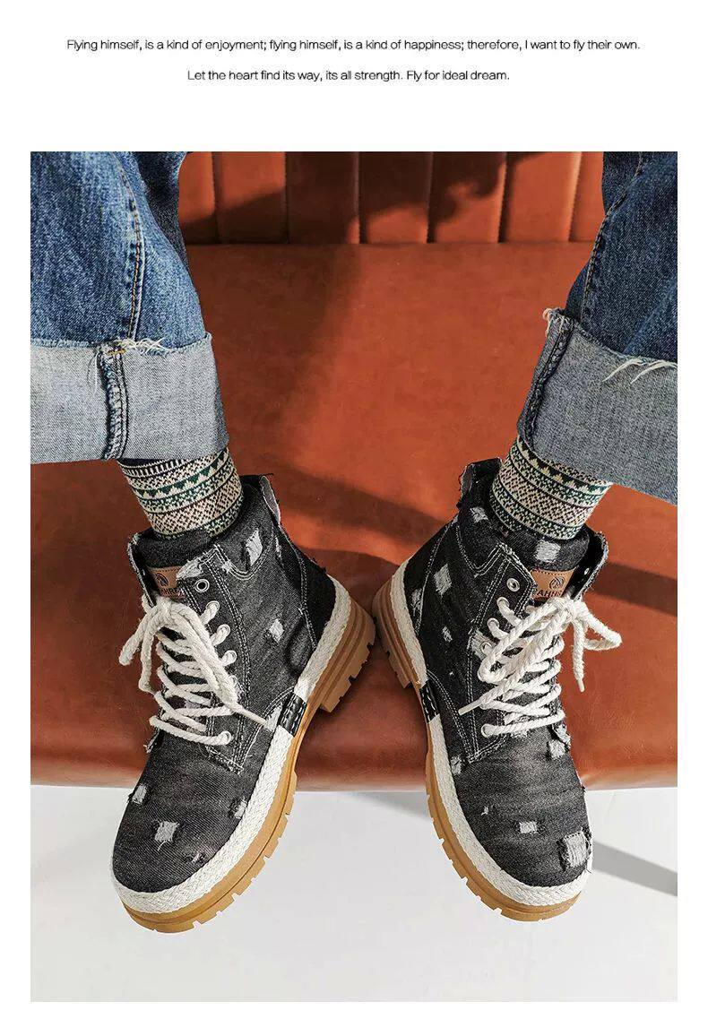 берцы cyytl 2023 mens boots casual shoes cowboy military platform OTHER