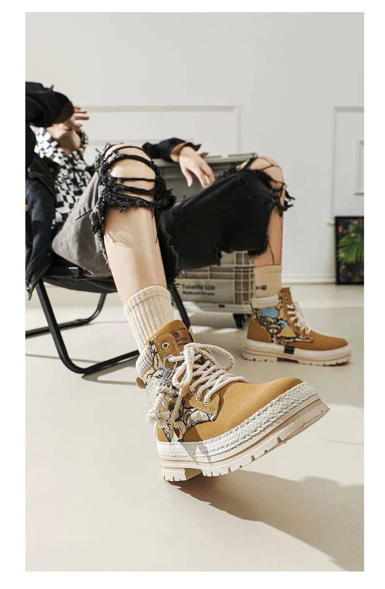 берцы cyytl 2023 mens boots casual shoes cowboy military platform OTHER