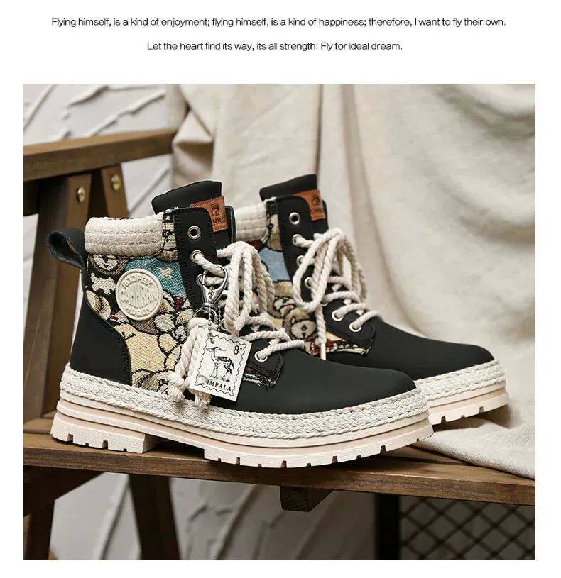 берцы cyytl 2023 mens boots casual shoes cowboy military platform OTHER
