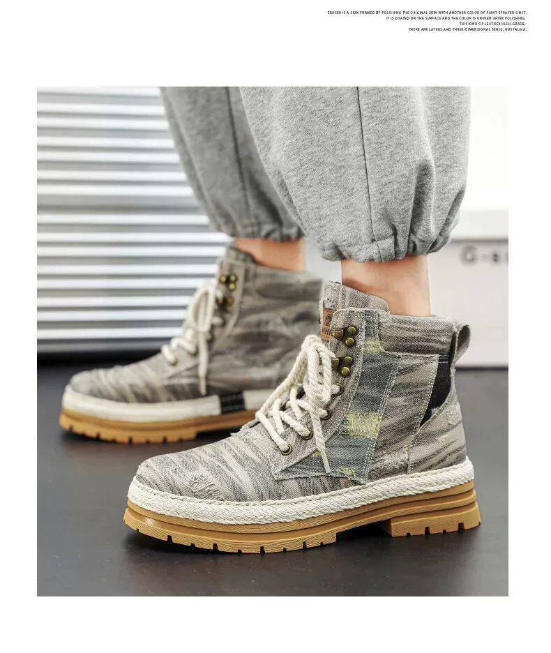 берцы cyytl 2023 mens boots casual shoes cowboy military platform OTHER
