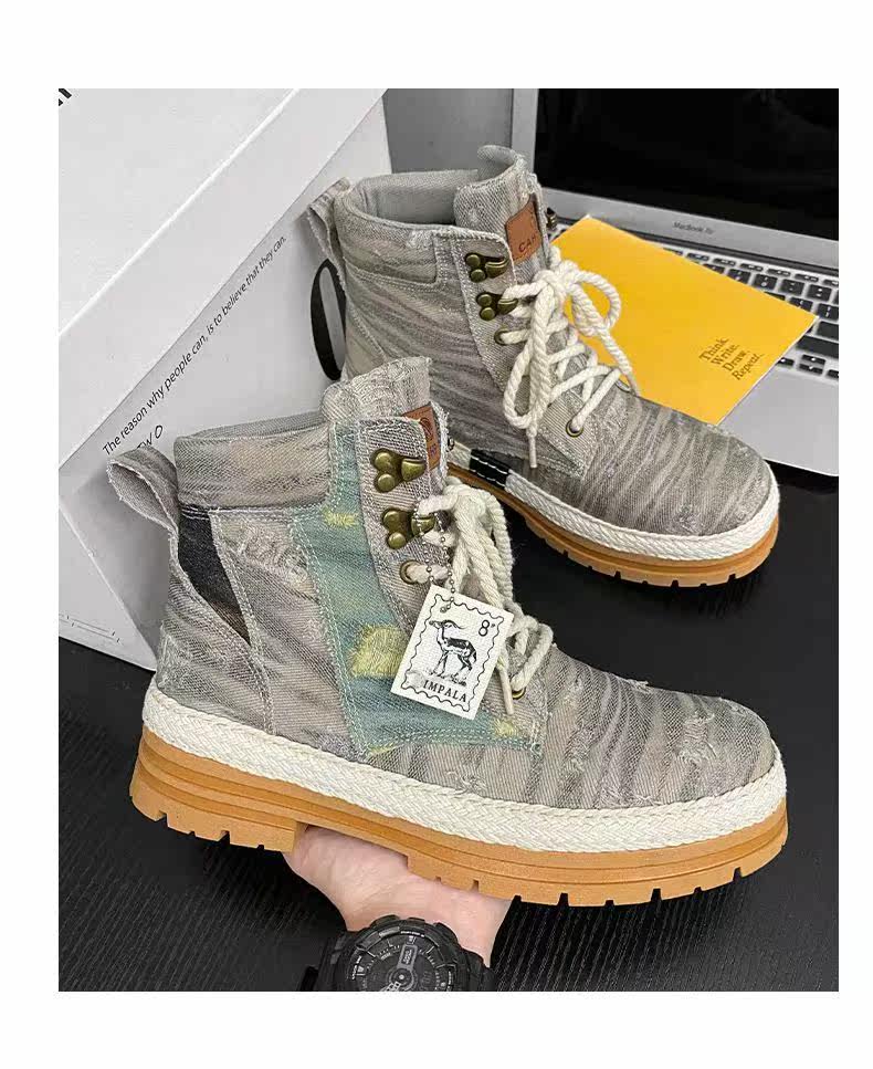 берцы cyytl 2023 mens boots casual shoes cowboy military platform OTHER