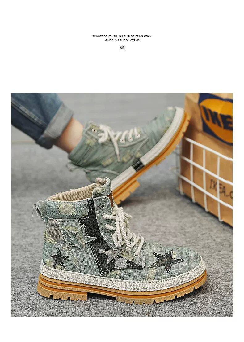 берцы cyytl 2023 mens boots casual shoes cowboy military platform OTHER