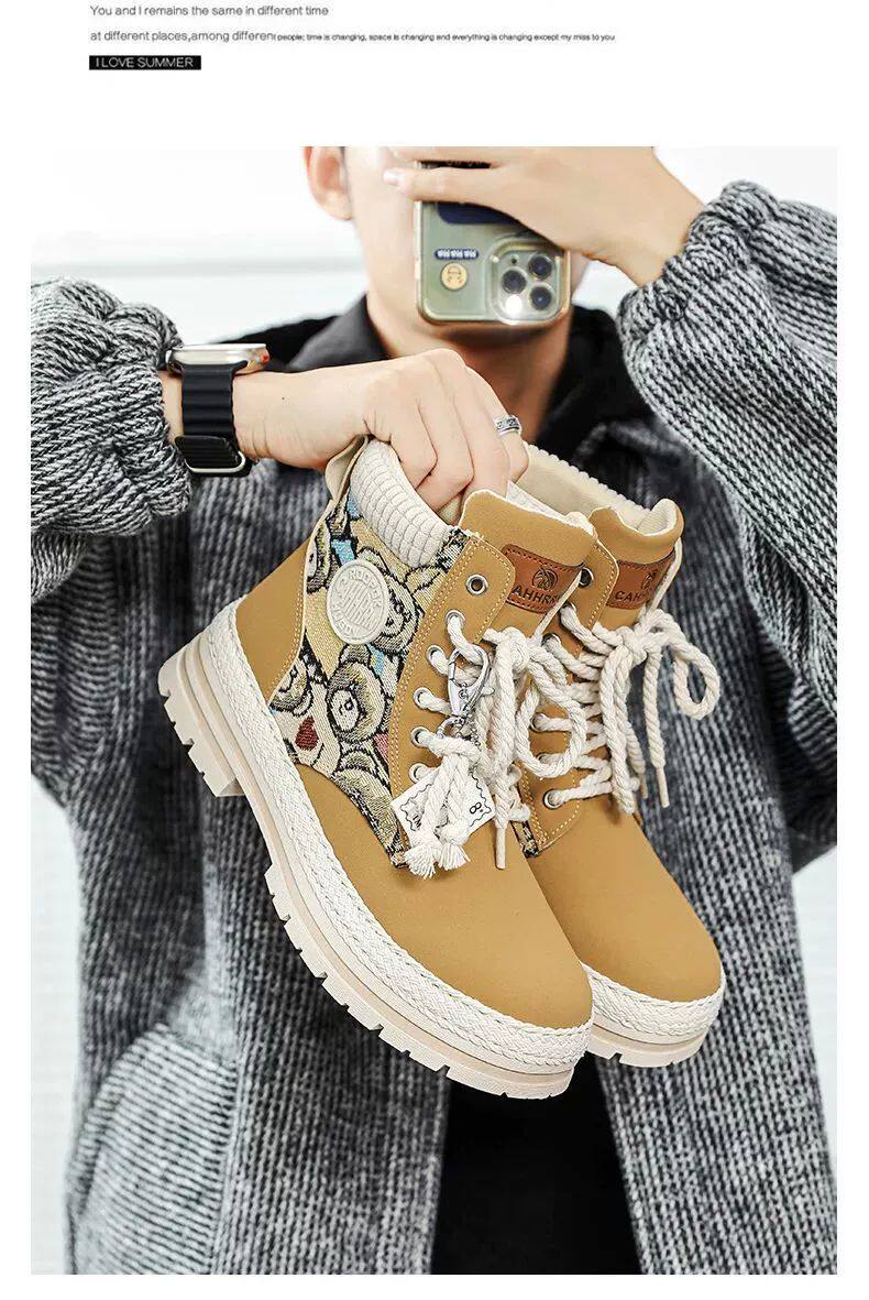 берцы cyytl 2023 mens boots casual shoes cowboy military platform OTHER