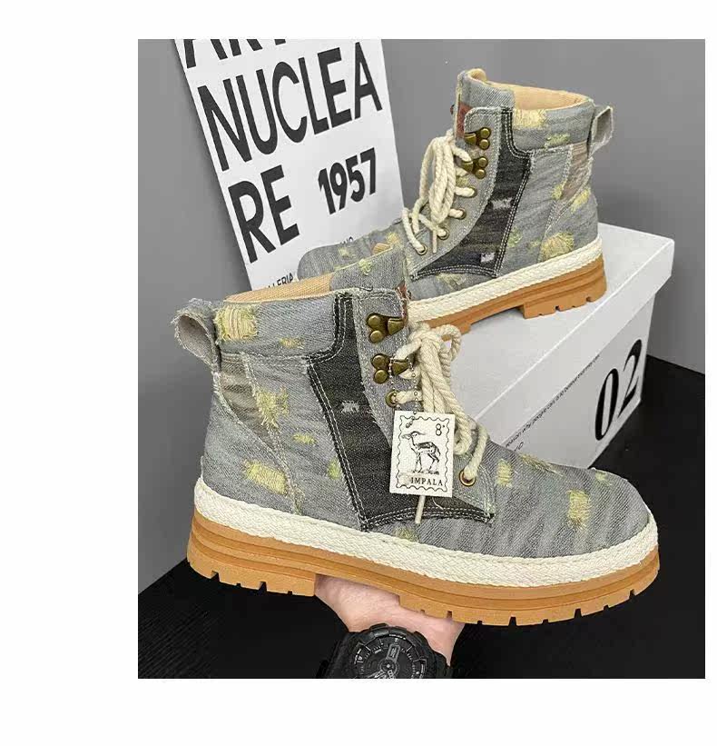 берцы cyytl 2023 mens boots casual shoes cowboy military platform OTHER