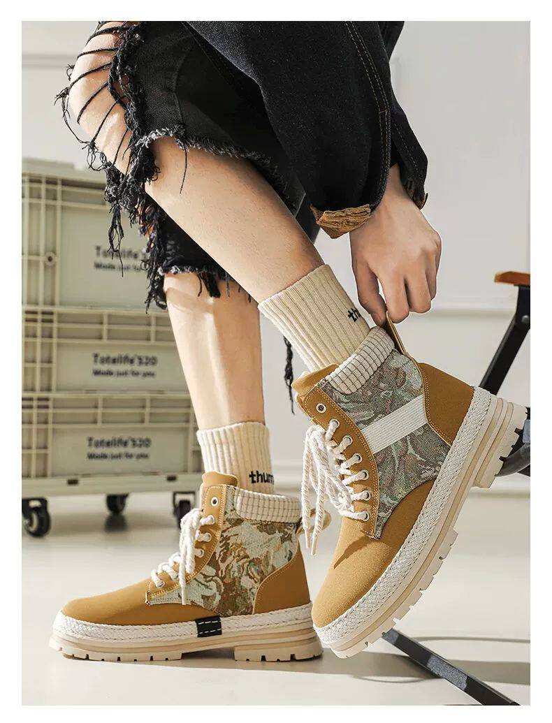 берцы cyytl 2023 mens boots casual shoes cowboy military platform OTHER