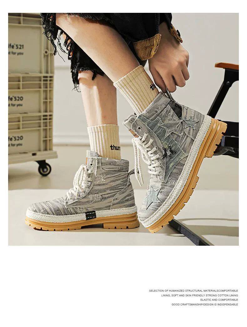 берцы cyytl 2023 mens boots casual shoes cowboy military platform OTHER