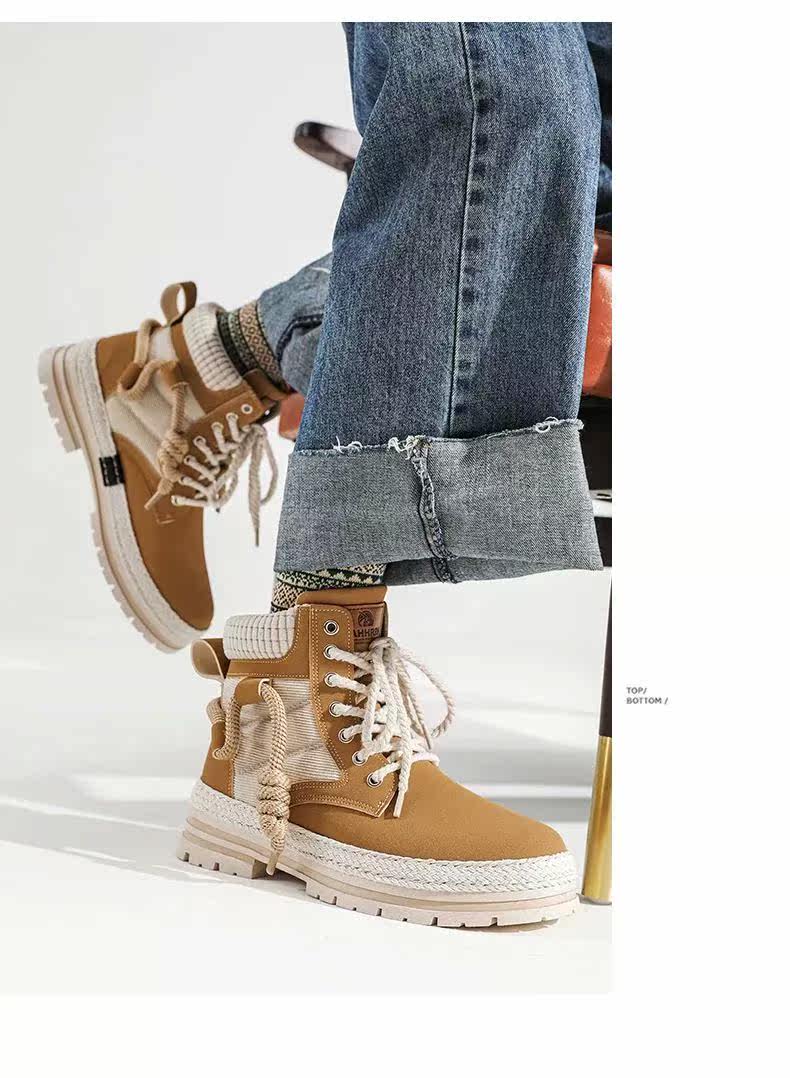 берцы cyytl 2023 mens boots casual shoes cowboy military platform OTHER