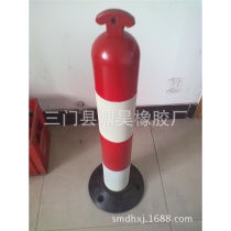 Rubber bullet column warning pile elastic column warning column native rubber column 90 elastic column road middle dividing pile