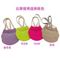 Rhythmic gymnastics shoes knitted material half-toe shoes childrens cheerleading and dance soft-soled exercise shoes