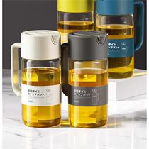 Glass bottle sealed bottle food grade oil bottle Japanese kitchen glass oil pot household large capacity leak-proof oil tank gravity
