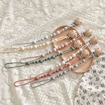 ins Nordic pacifier silicone chain bear baby pacifier silicone chain bite teether anti-drop chain ins