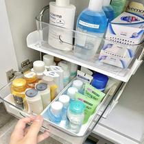 Under sink storage rack pull-out bathroom supplies bathroom under sink storage box bathroom cosmetics rack
