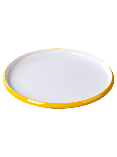 Melamine Plates, Commercial Round Imitation Porcelain Barbecue Cold Dish Plates, Restaurant Hot Pot Special Plates, Buffet Stir-Fry Plates