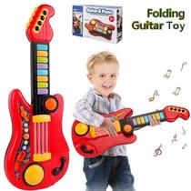 2 In 1 Electric Kids Guitar Toy Foldable Toy Guitar Piano Be