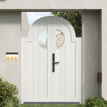 European aluminum alloy outdoor courtyard door villa garden door rural self-built house courtyard door bed and breakfast single and double doors