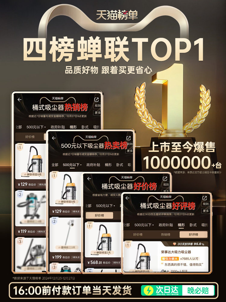 Royalstar Vacuum Cleaner for Home Use with Strong Suction Power for Initial Cleaning, Renovation, and Grout Cleaning, Powerful High-Power Industrial Vacuum Cleaner