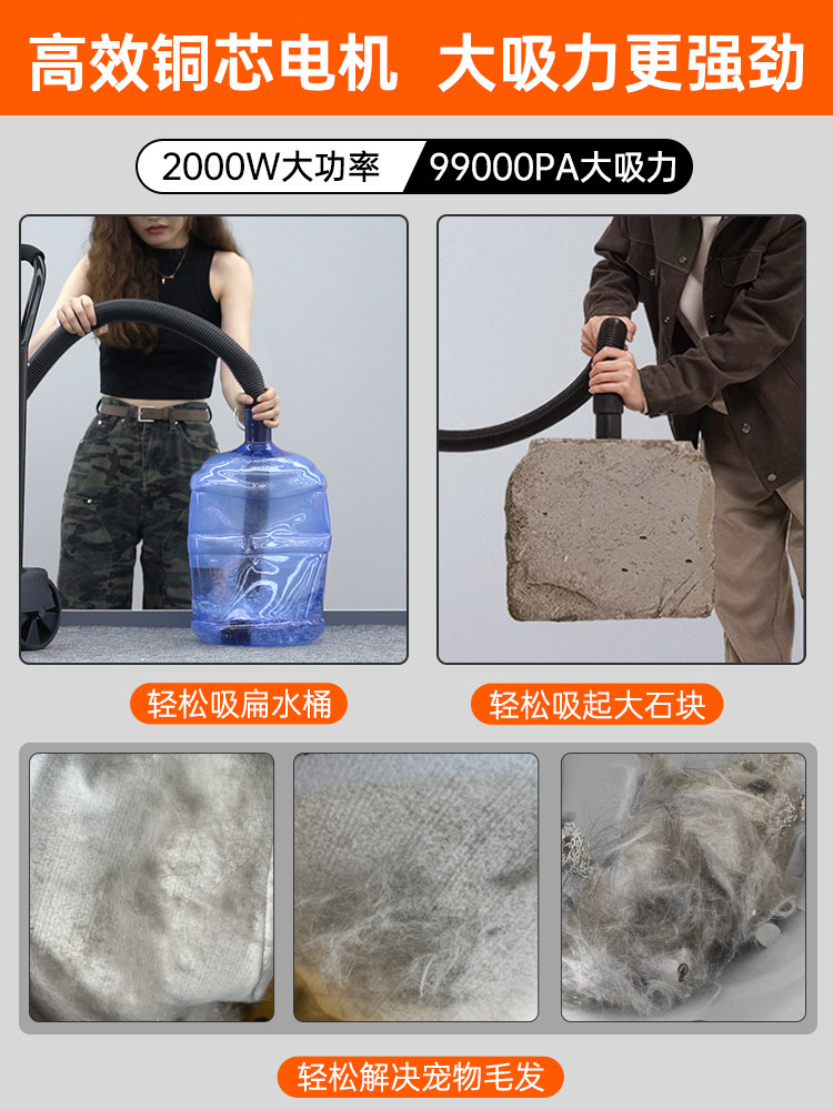 Royalstar Vacuum Cleaner for Home Use, Strong Suction for Cat and Dog Hair, Powerful and Silent, Industrial Cleaning, Carpet Vacuum Cleaner