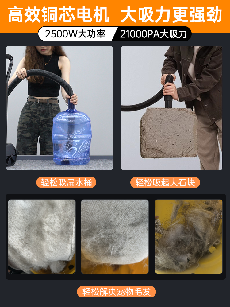 Royalstar Vacuum Cleaner for Home Use, High Suction Power, Ultra-Quiet, Powerful, Specialized for Cleaning Grout, Small Size, Suitable for Cat Hair and Carpets