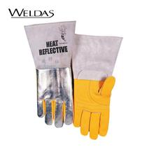 10-2755 High temperature resistant heat flow reflective aluminum foil gloves cowhide reflective high temperature resistant heat flow reflective