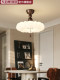 Naturally Cloudy Vintage Style Bedroom Ceiling Light French Retro Cream Style Warm Eye-Caring Light for Master Bedroom, Secondary Bedroom, and Study Room