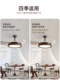 Nature-Inspired Vintage Fan Light 2026 New Model Invisible Ceiling Fan Integrated French Retro Silent Bedroom Dining Room Lighting Fixture