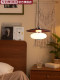 Vintage-Style Restaurant Bar Lamp in Nature-Inspired Design, French Retro, Simple and Creative, High-End Feel, Adjustable Height Bedroom Pendant Light