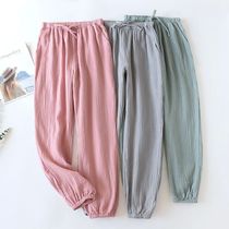 100% Cotton Pajamas Sleep Bottoms Spring Womens Loose