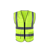 Reflective safety vest reflective clothing vest custom printed logo traffic construction site fluorescent cycling overalls