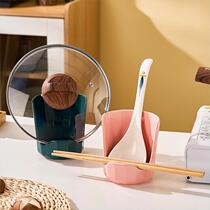 Ceramic pot lid rack kitchen countertop multifunctional storage rack spoon rack chopping board rack storage rack chopsticks pot lid holder