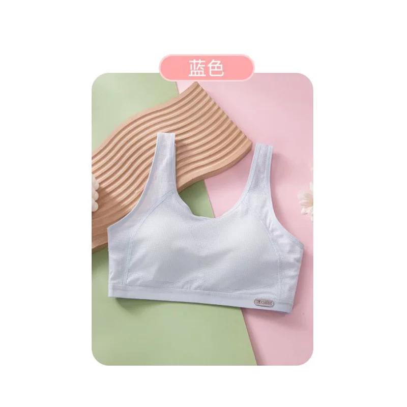 Non-magnetic thin memory soft steel ring ice cream B cup gathering Tiansi cotton side-closing adjustment bra underwear 9052