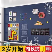 Magnetic blackboard wall stickers for home teaching childrens magnets do not damage wall paintings removable graffiti chalk whiteboard writing board