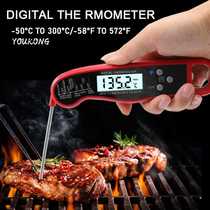 Kitchen foldable barbecue thermometer food food bottle waterproof water thermometer baking milk tea shop with backlight
