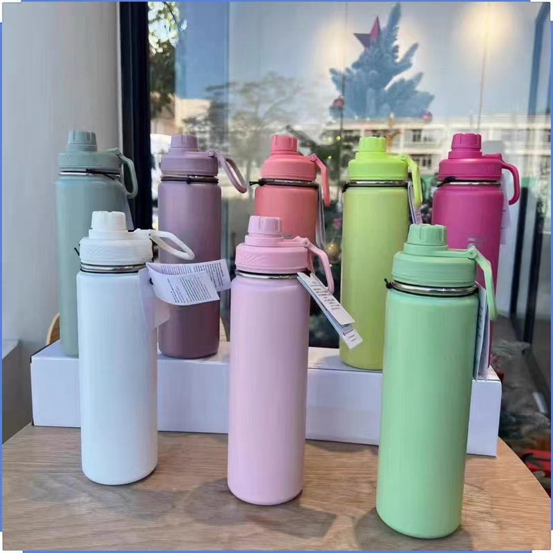 Lulu Backtolife Water Bottle 710ml Thermal Insulation Lemon Sports Water Bottle Thermal Cup