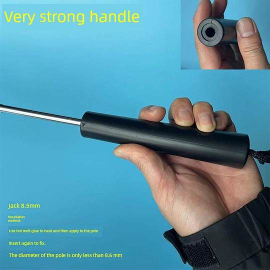 通用塑料手柄加粗伞柄伞头把柄伞把黑色直筒长杆伞握把太阳伞零件