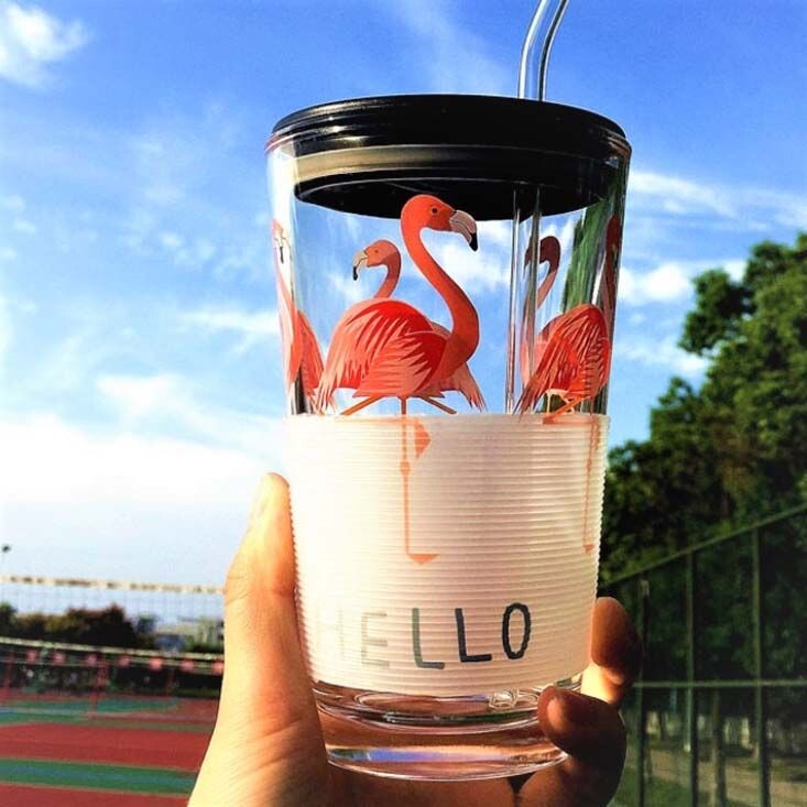 Disposable Milk Tea Cup for Home Use, Reusable Large Straw Cup, Suitable for Sucking Pearls, Juice Cup, Portable Takeaway Glass Cup