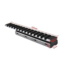 11mm to 20mm heightening guide rail 155mm heightening extension adapter scope bracket