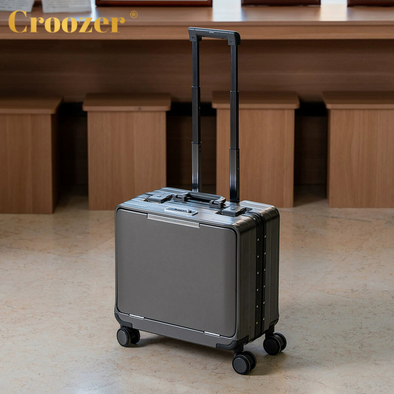 Croozer Brand Front-Opening Suitcase Small 20inch High-Quality Ultra-Light Password Boarding Suitcase 18inch Croozer Brand Front-Opening Suitcase Small 20inch High-Quality Ultra-Light Password Boarding Suitcase 18inch