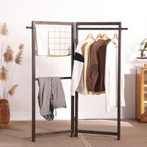 Office screen partition living room simple modern Chinese style folding screen solid wood hanger partition screen complex
